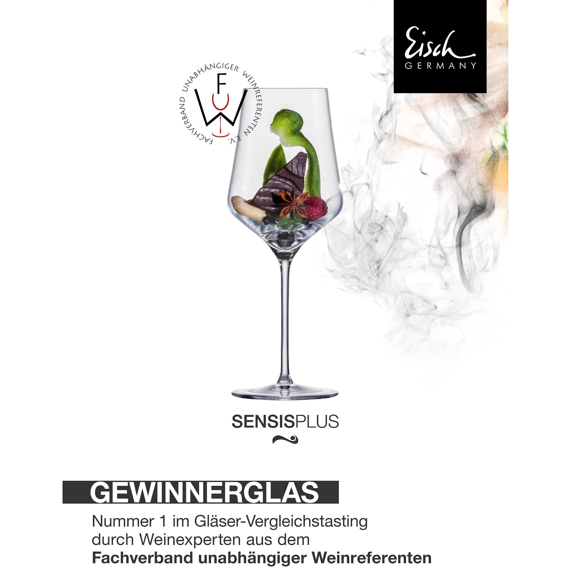 Eisch Bordeauxglas Sky SENSISPLUS - 2 Stück im Geschenkkarton Auszeichnung