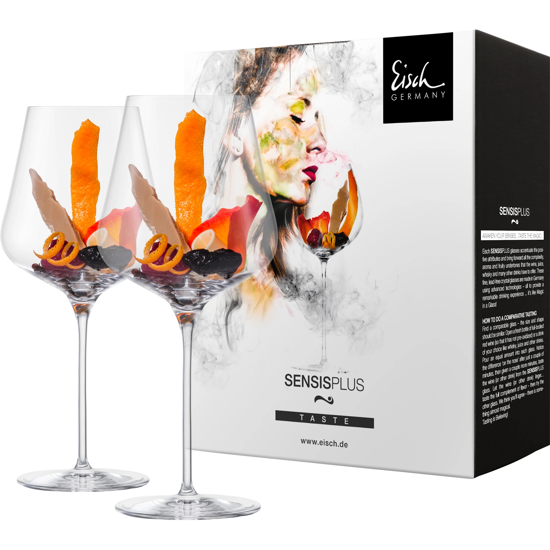 Eisch Burgunderglas Sky SENSISPLUS - 2 Stück im Geschenkkarton 518/1 mit Aromen