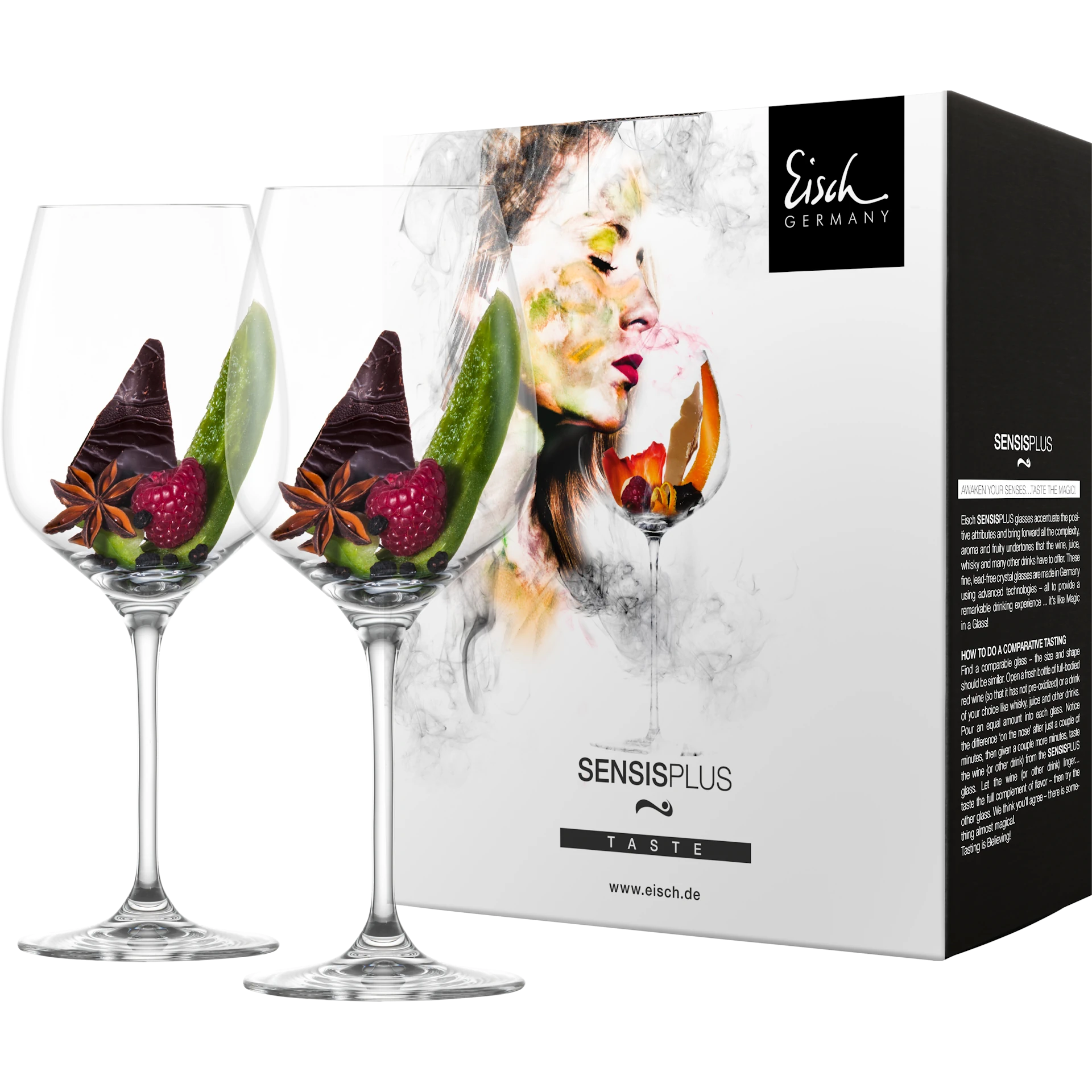 Eisch Rotweinglas Superior SENSISPLUS - 2 Stück im Geschenkkarton 500/ | Gläser