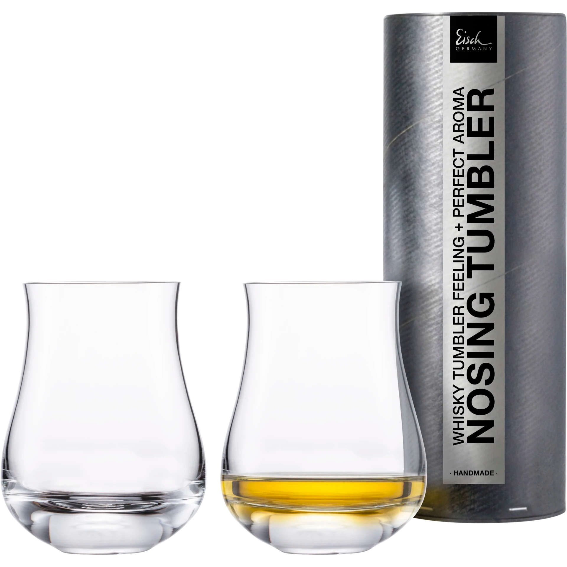 Eisch Whisky Nosing Tumbler Gentleman - 2 Stück in Geschenkröhre 128/8