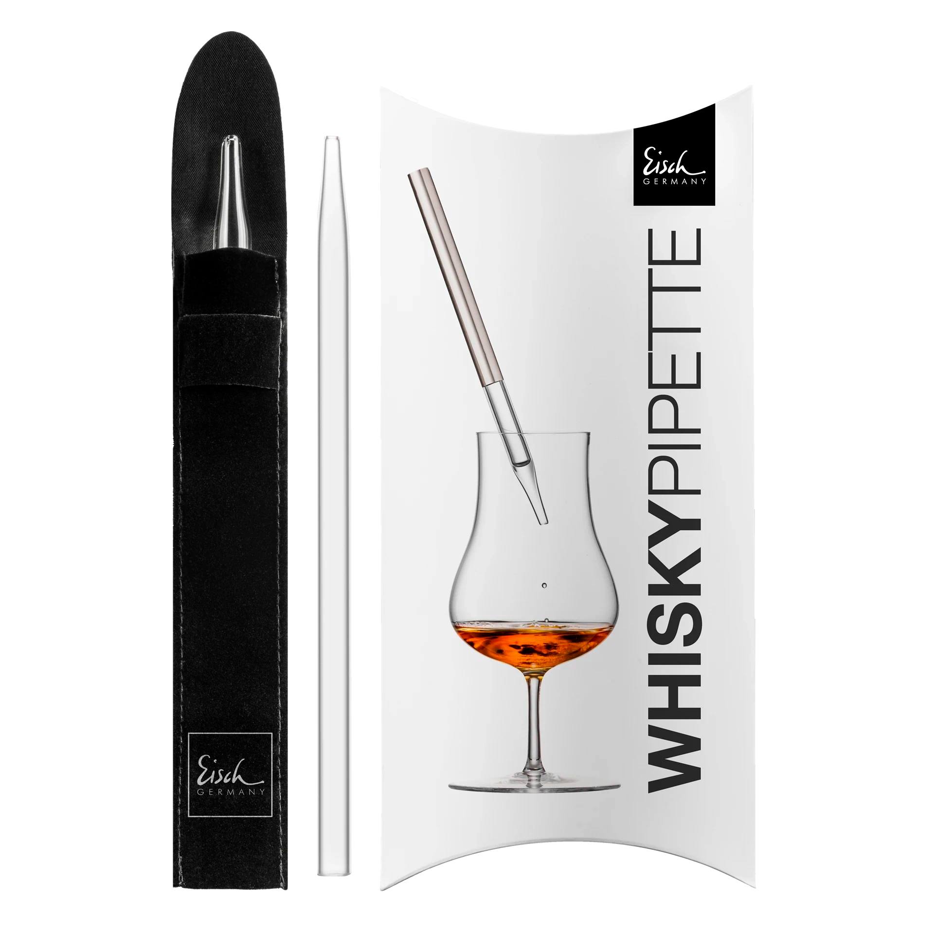 Eisch Whisky Pipette Gentleman kristall im Geschenkkarton 999/9