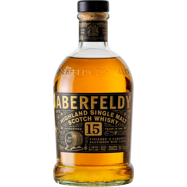 Aberfeldy 15 Jahre Napa Valley Rotweinfass Finish Flasche