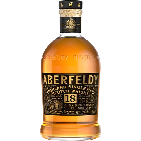 Aberfeldy 18 year old Tuscan Bolgheri Italian Red Wine Cask Flasche