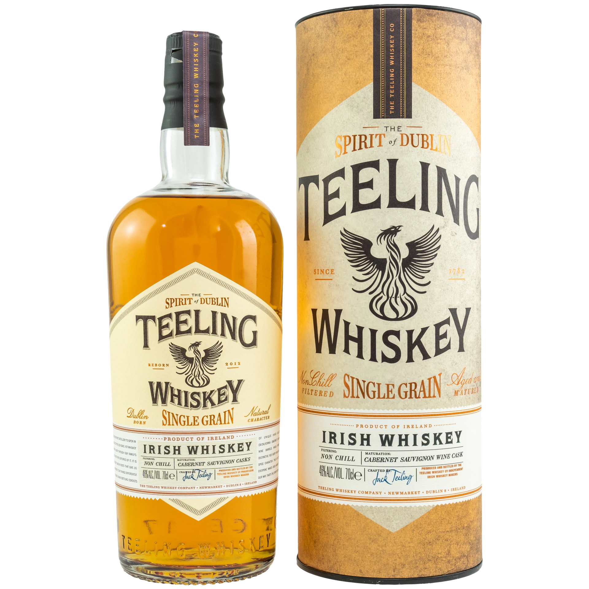 Teeling Single Grain Rotweinfass Finish