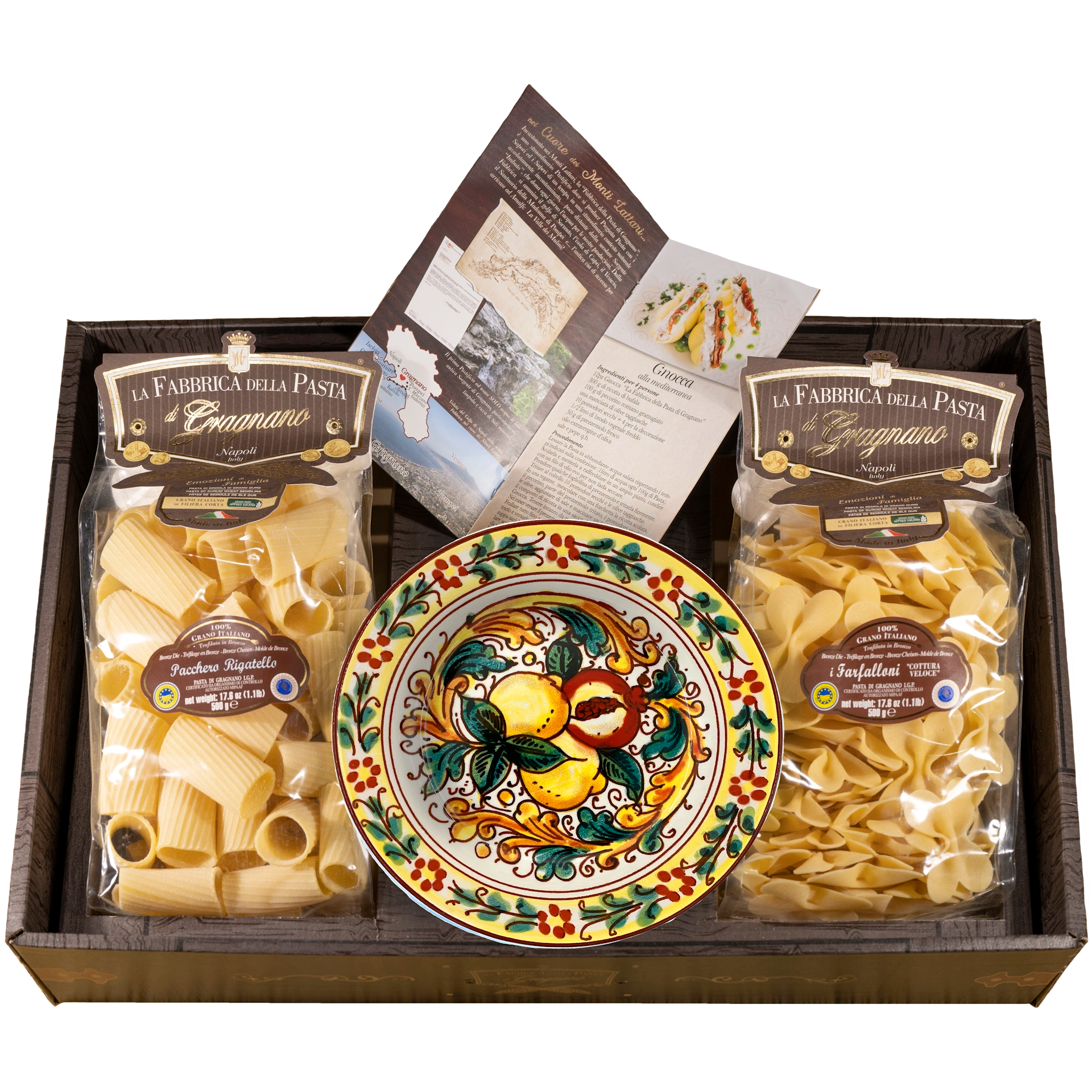 spaghetti aufbewahrung keramik Pasta di Gragnano IGP Nudeln mit Keramik Pasta-Teller