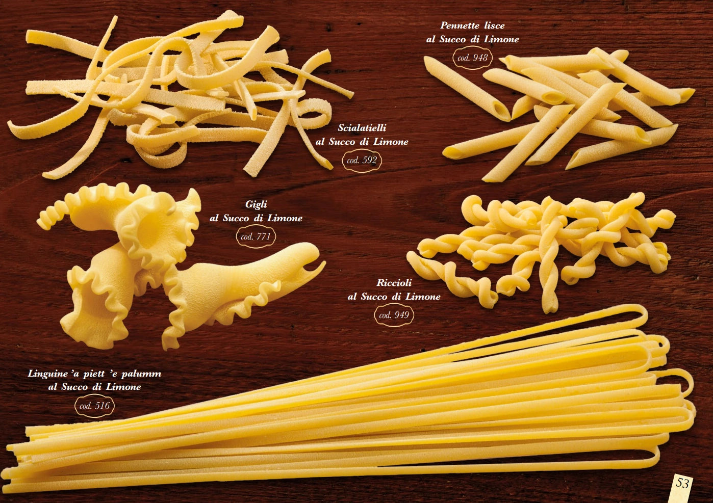 Gragnano Linguine al Limone - al Succo die Limone Übersichtsseite