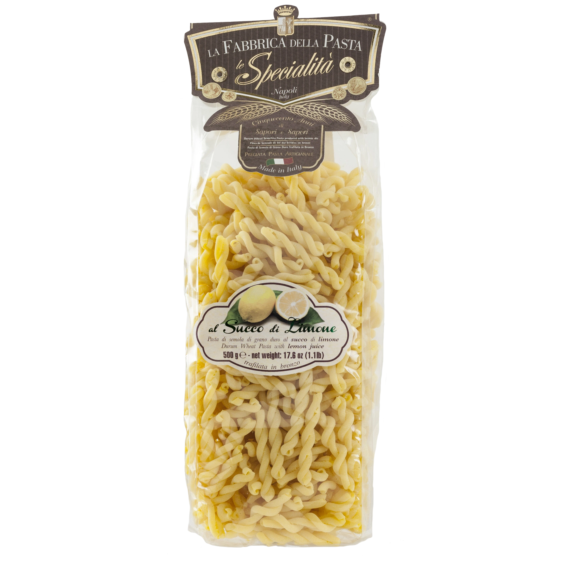 Gragnano Riccioli al Limone - Nudeln mit Zitronensaft (949) transparent
