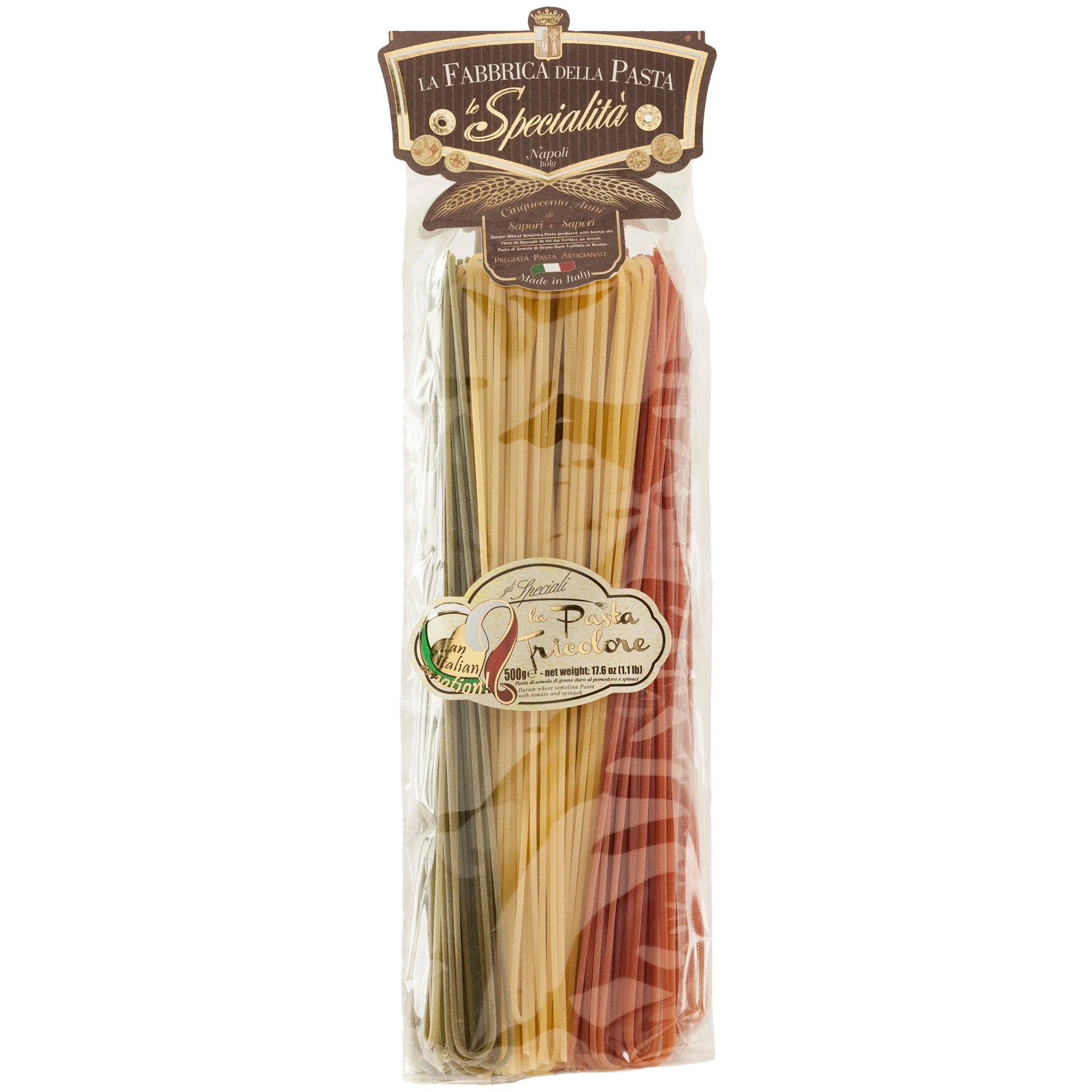 Gragnano Spaghetti IGP - Lange Nudeln tricolore