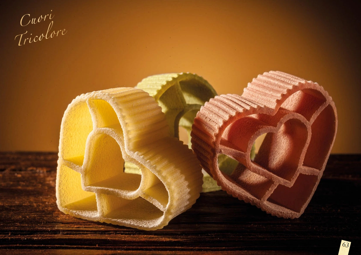 Gragnano i Cuori IGP - Kurze Nudeln Cuori Tricolore p63