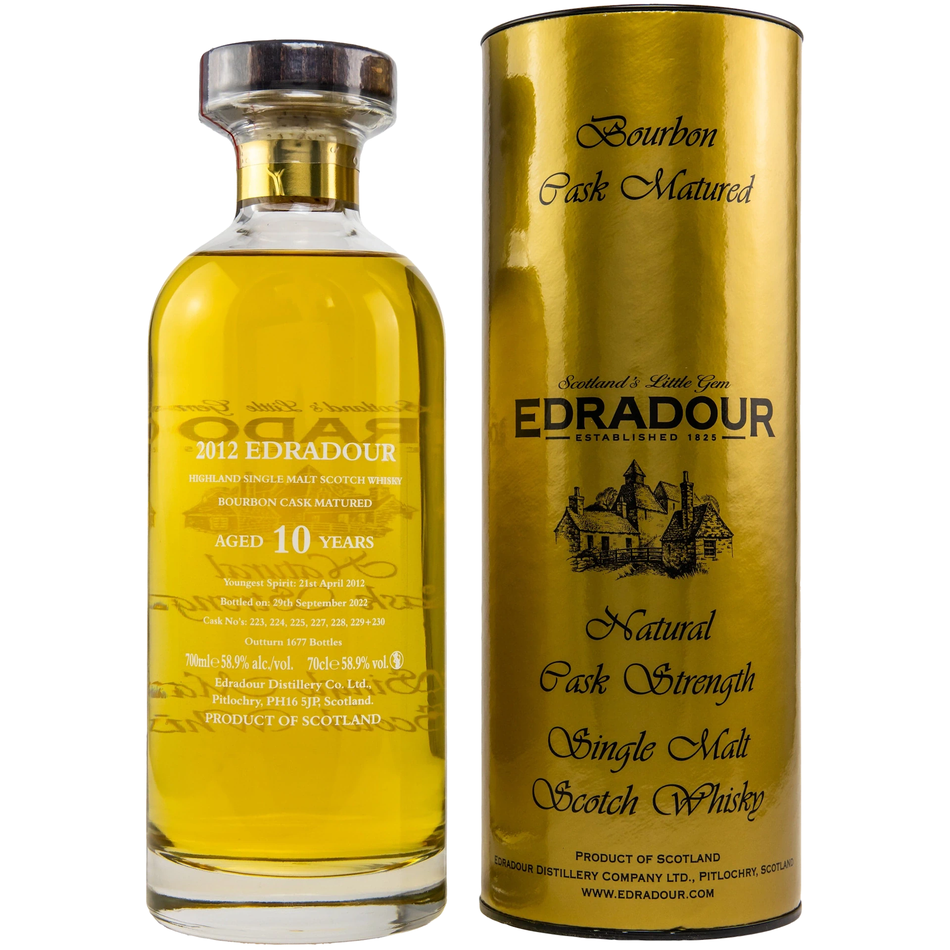 Edradour 10 Jahre Ibisco Bourbon Natural Cask Strength