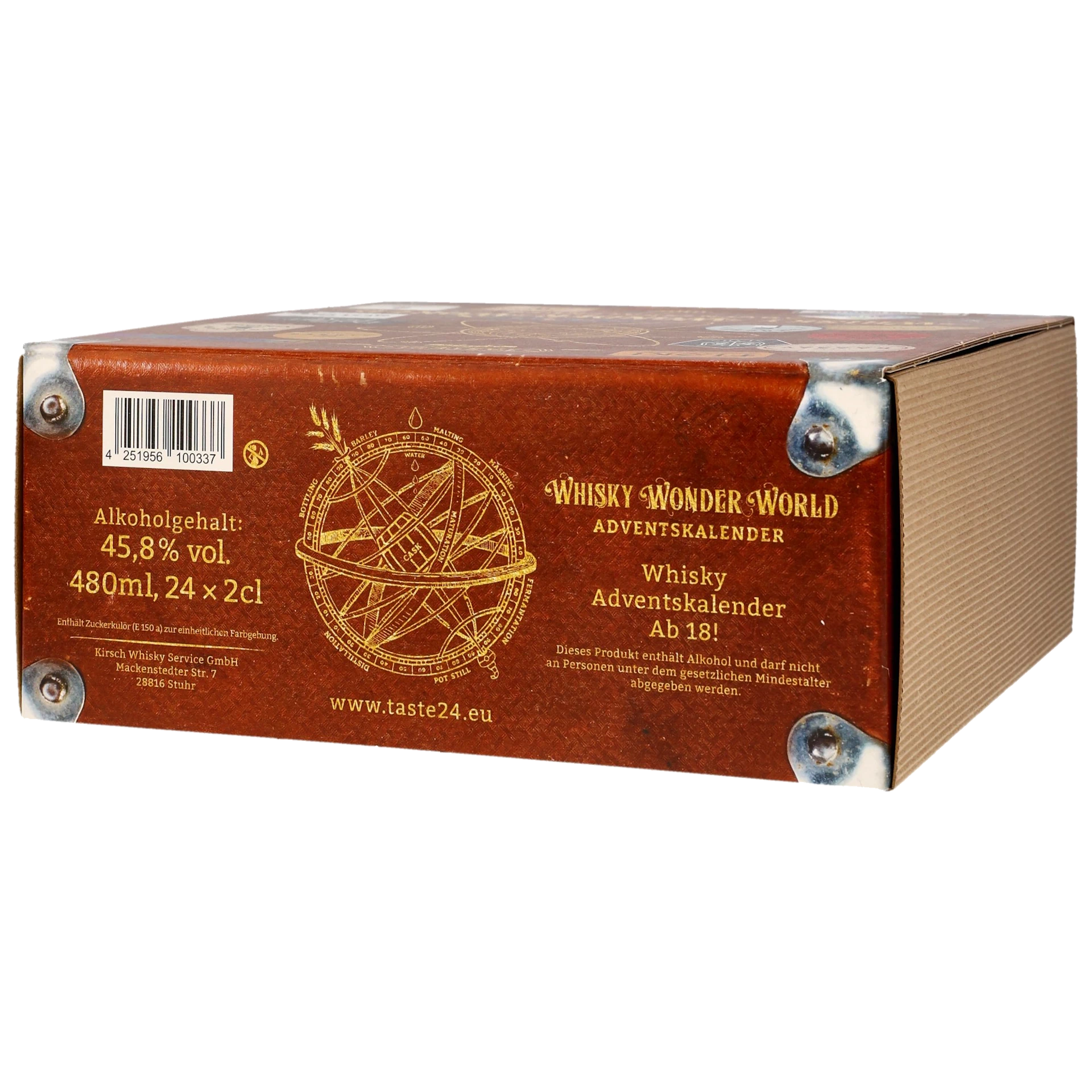 Whisky Wonder World Adventskalender 24x Miniatur-Flaschen Verpackung