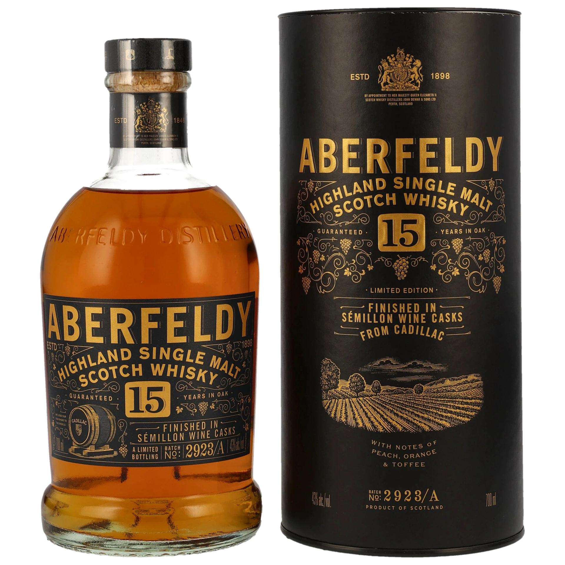 Aberfeldy 15 Jahre Cadillac Red Wine Cask - Limited Edition