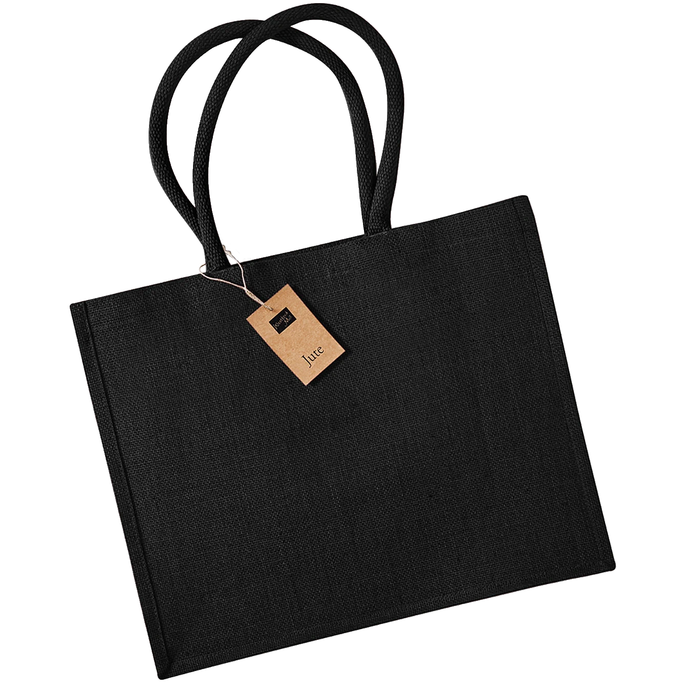 Westford Mill Jute Shopper Geschenktasche WM407 schwarz