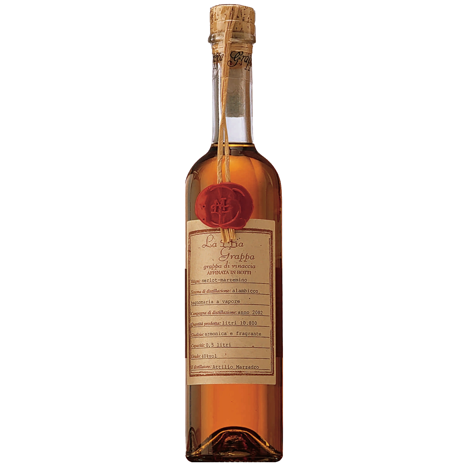 Marzadro La Mia Grappa di Vinaccia Barrique
