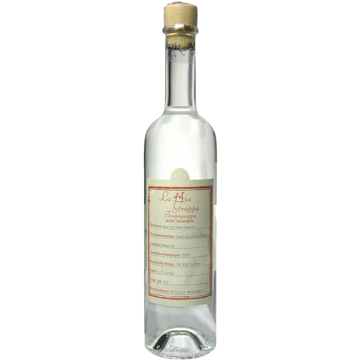 Marzadro La Mia Grappa Merlot-Marzemino Uve Rosse