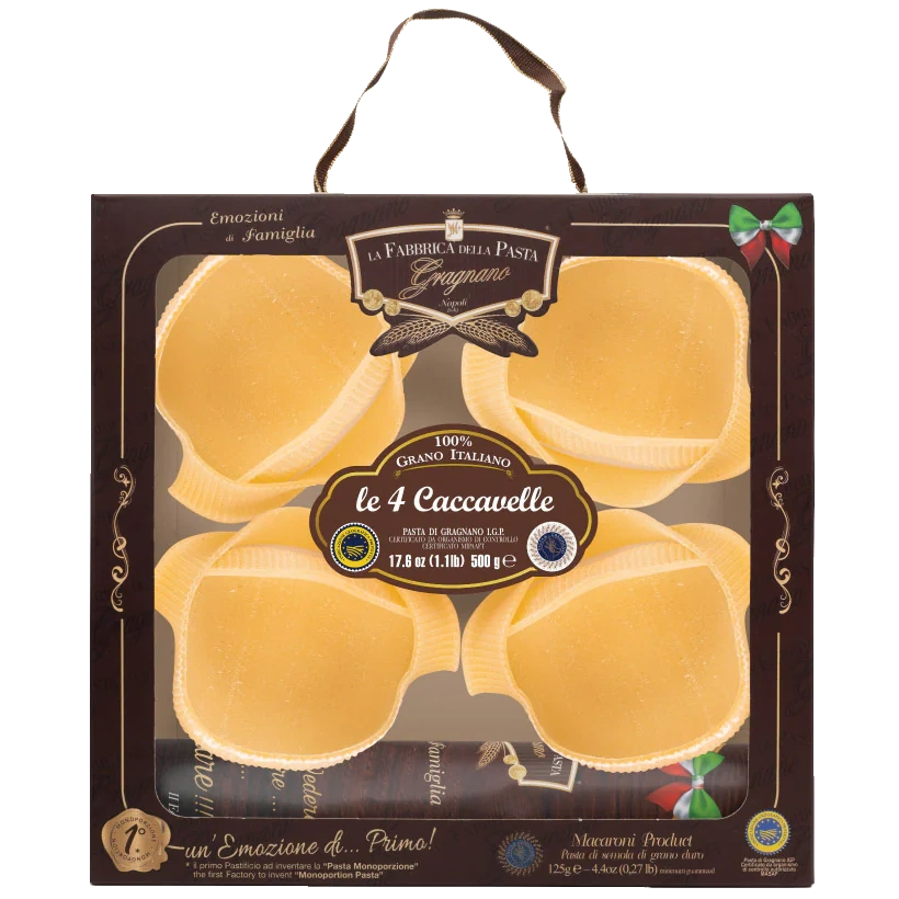 Pasta di Gragnano IGP / PGI Nachfüllpackung Caccavella - 4 Stück im Geschenkkarton (597)