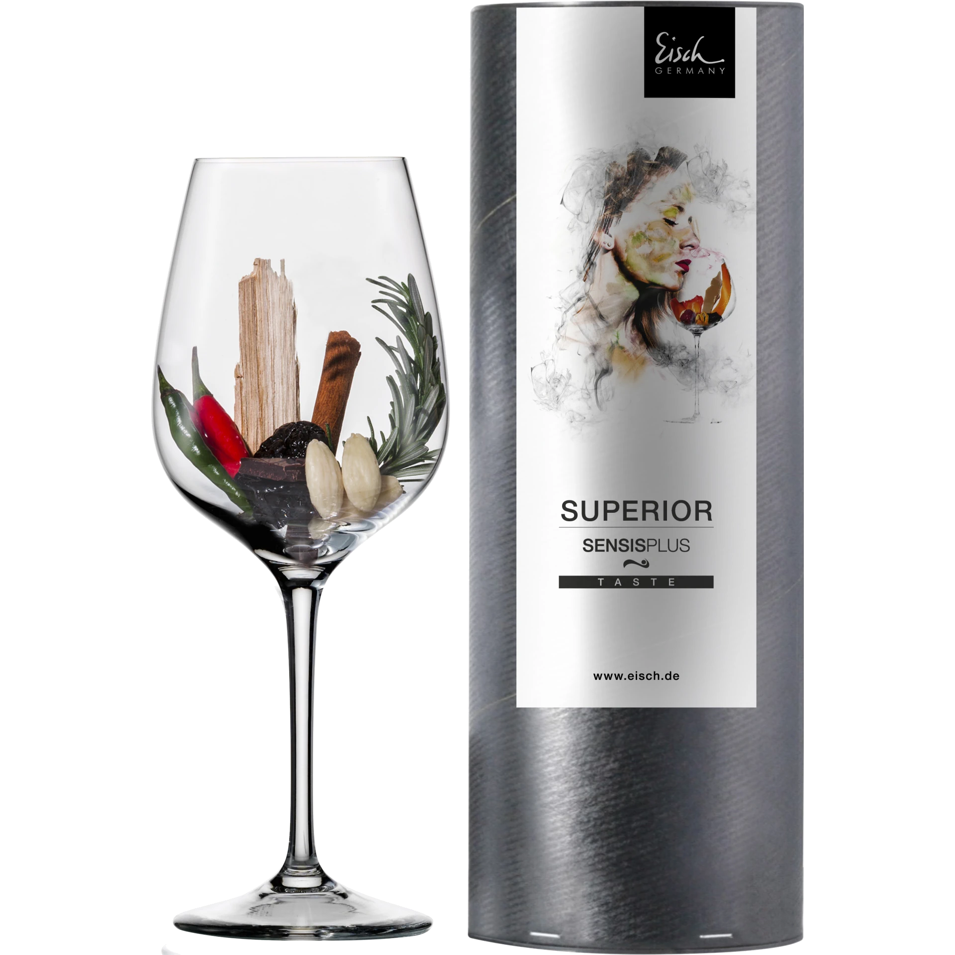 Eisch Bordeauxglas Superior SENSISPLUS in Geschenkröhre 500/21