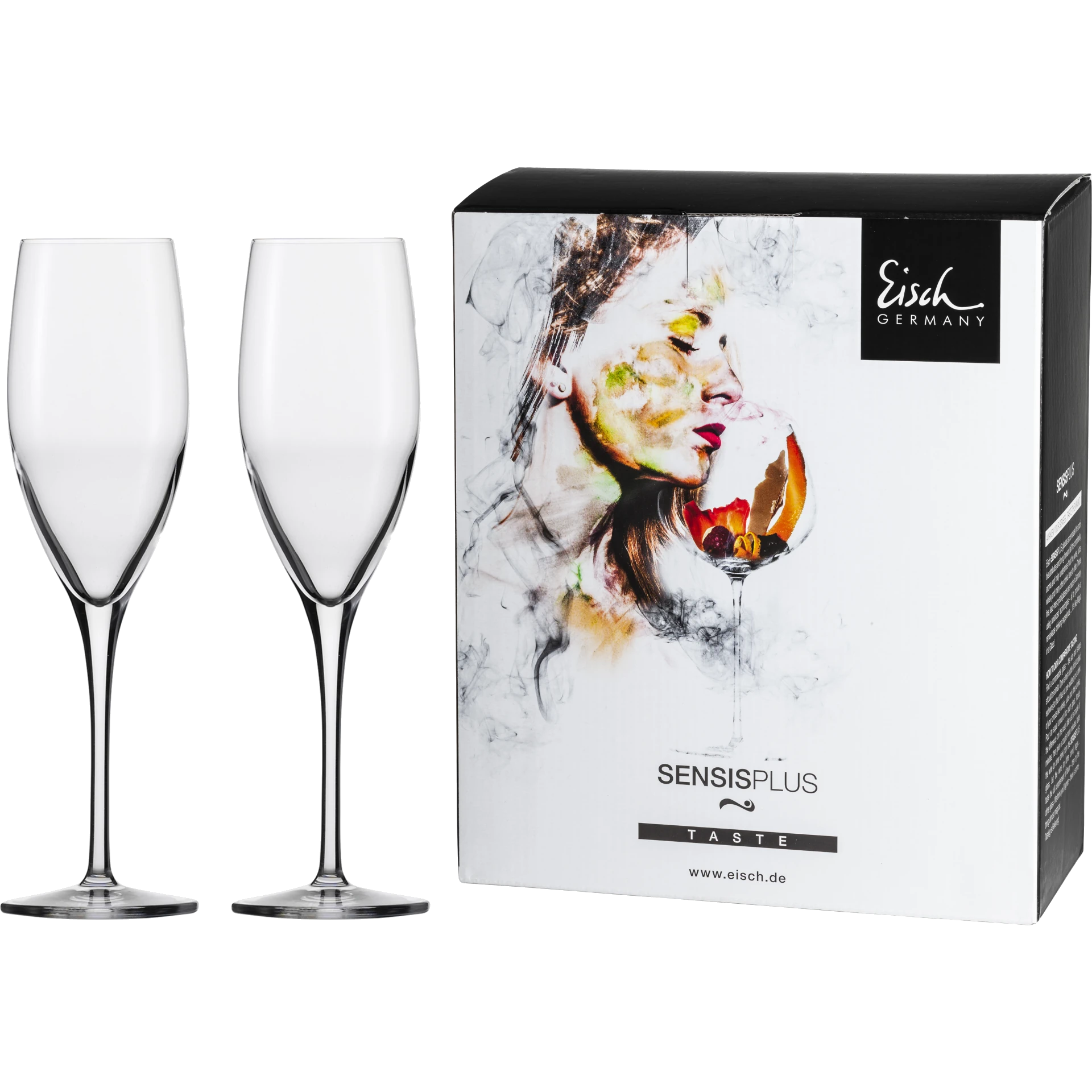Eisch Champagnerglas Superior SENSISPLUS mit Moussierpunkt - 2 Stück im Geschenkkarton 500/71