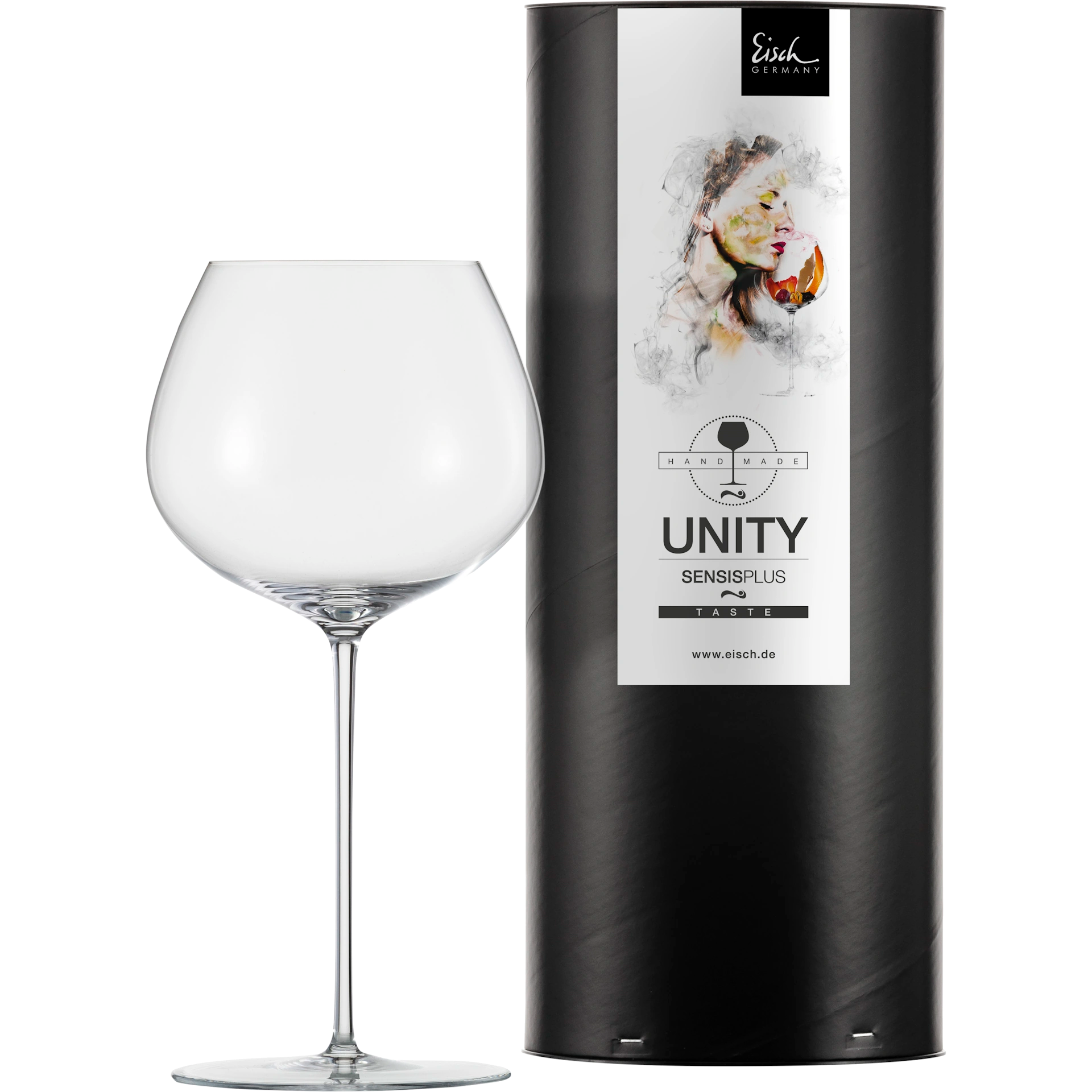 Eisch Burgunderglas Unity SENSISPLUS in Geschenkröhre 522/1 transparent