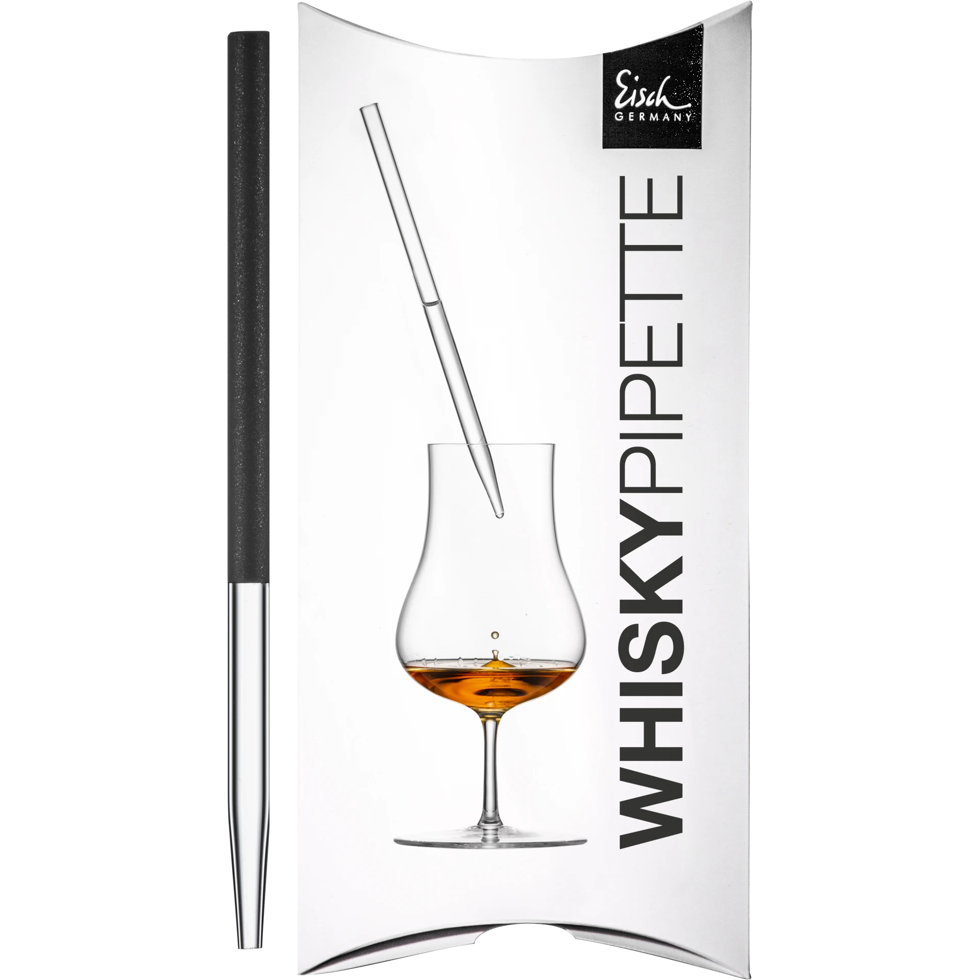 Eisch Whisky Pipette Gentleman schwarz im Geschenkkarton 999/4