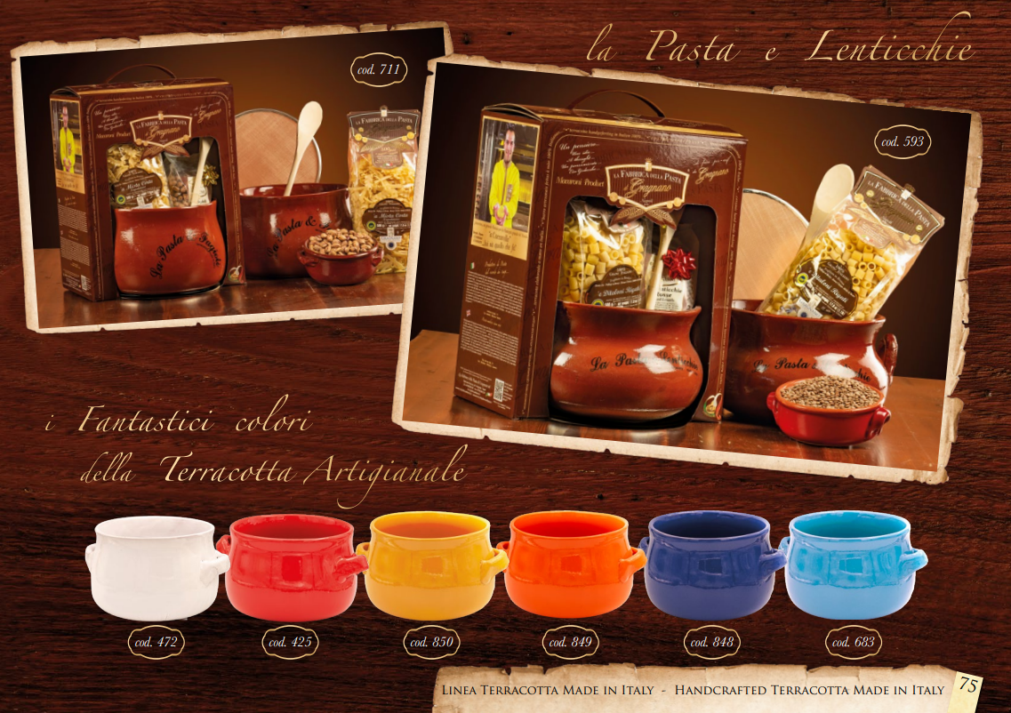 Pasta di Gragnano IGP / PGI Terrakotta-Topf mit Nudeln & Bohnen
