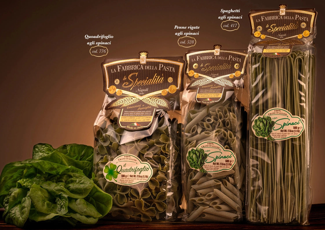 Pasta di Gragnano Spaghetti agli spinaci