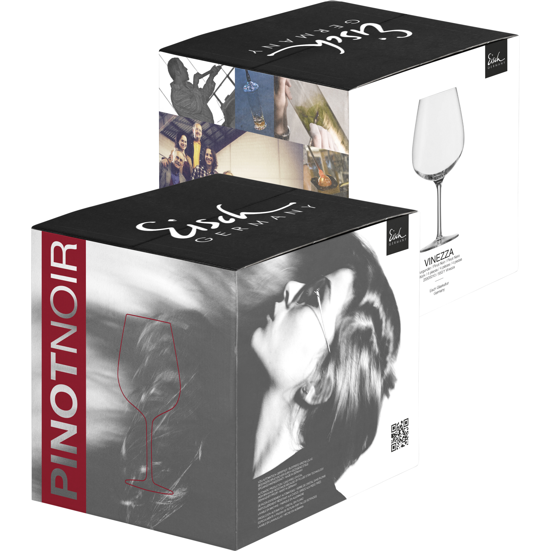 Eisch Pinot Noir Glas Vinezza - 4 Stück im Geschenkkarton 550/1