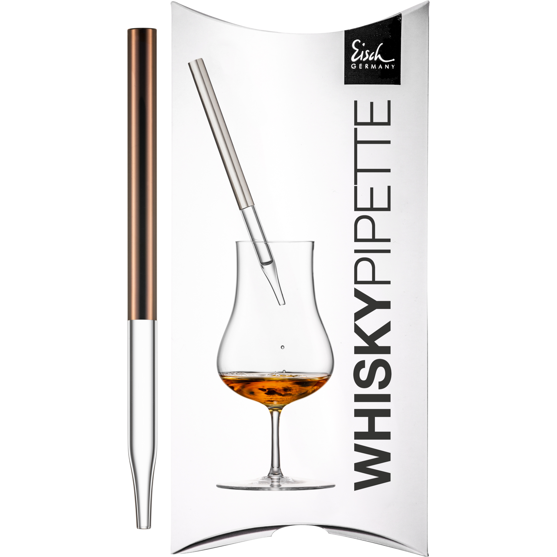 Eisch Whisky Pipette Gentleman kupfer im Geschenkkarton 999/6