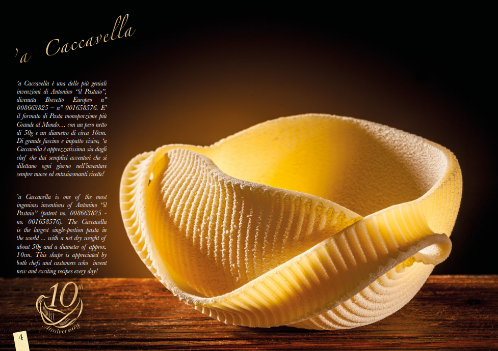 Pasta di Gragnano IGP / PGI Caccavella mit Terrakotta Schale - 4 Stück im Geschenkkarton