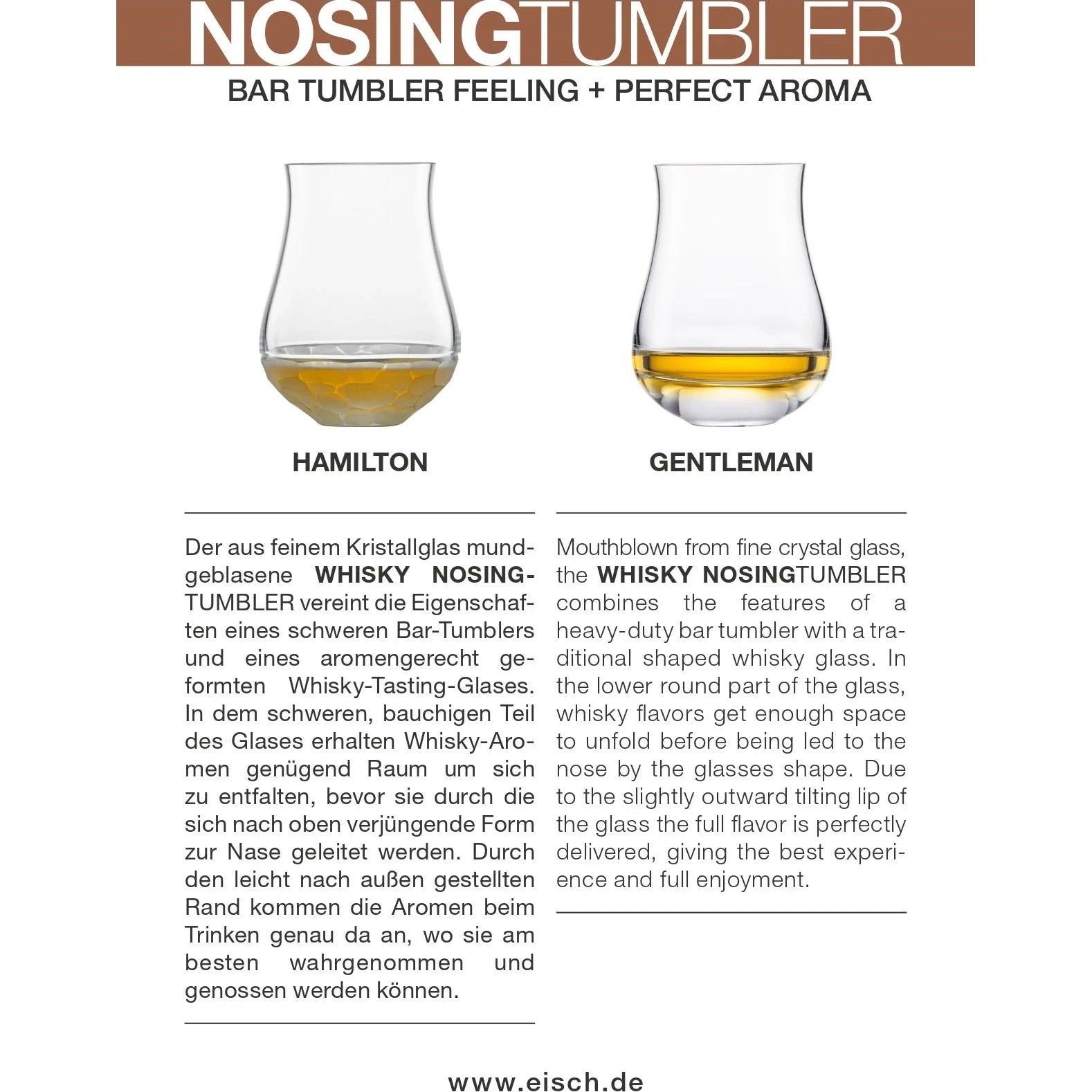 Eisch Whisky Nosing Tumbler Gentleman - 2 Stück in Geschenkröhre 128/8 Nosing-Tumbler Vergleich