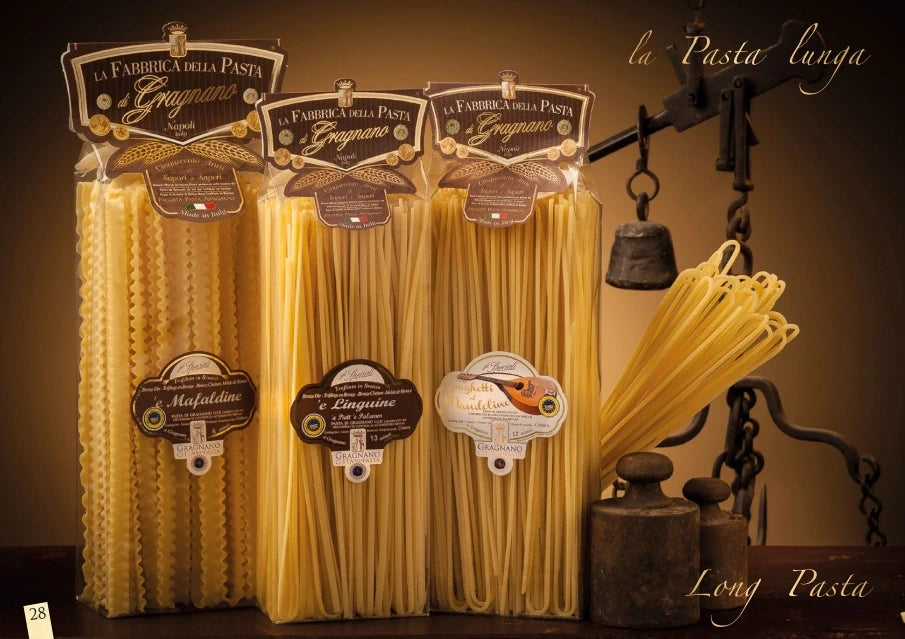 Gragnano Spaghetti al mandolino - Spaghettone Quadrato "Chitarra Napoletana" IGP 500g (517) La Pasta Lunga