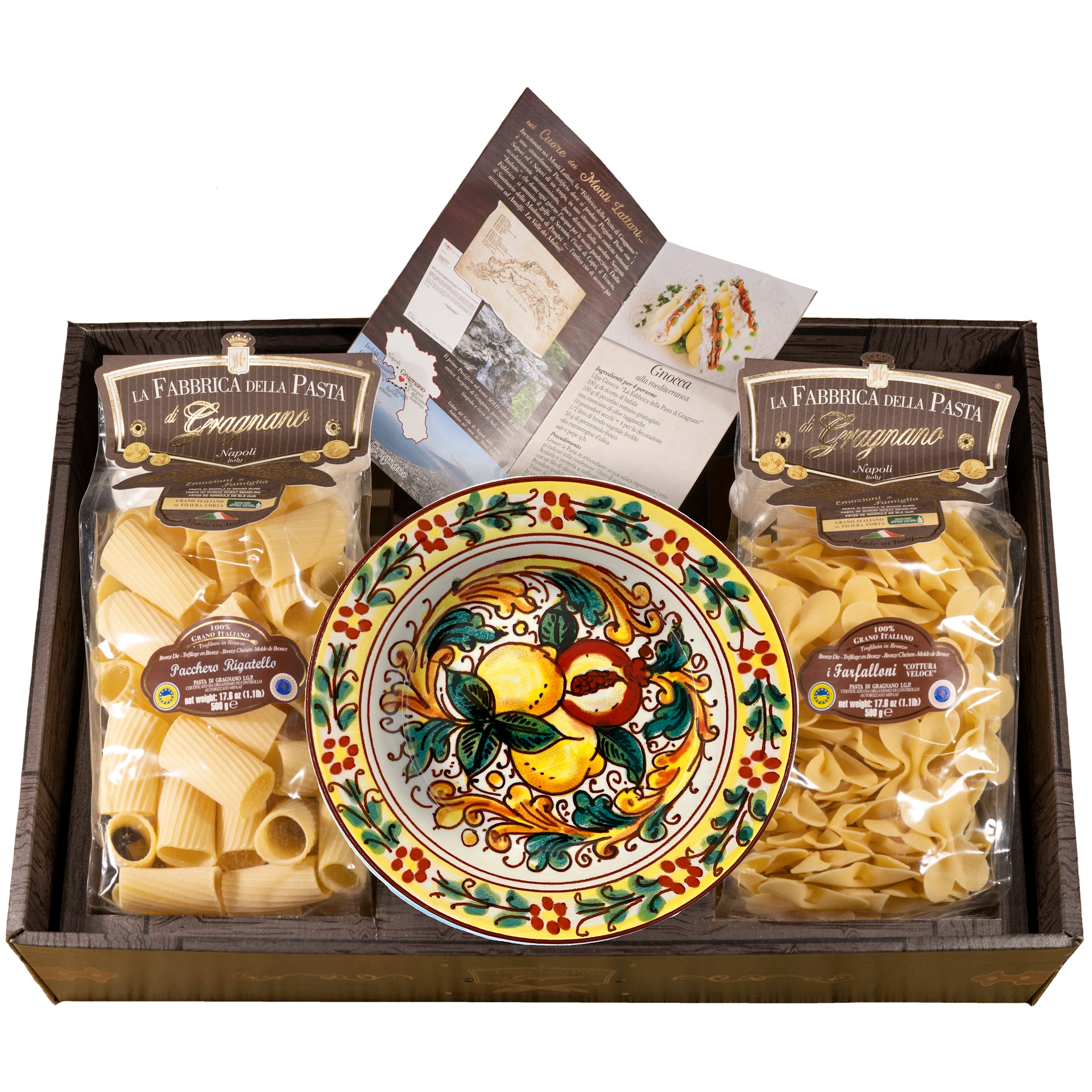 Gragnano Nudeln mit Keramik Salat-Schüssel - Geschenkkarton
