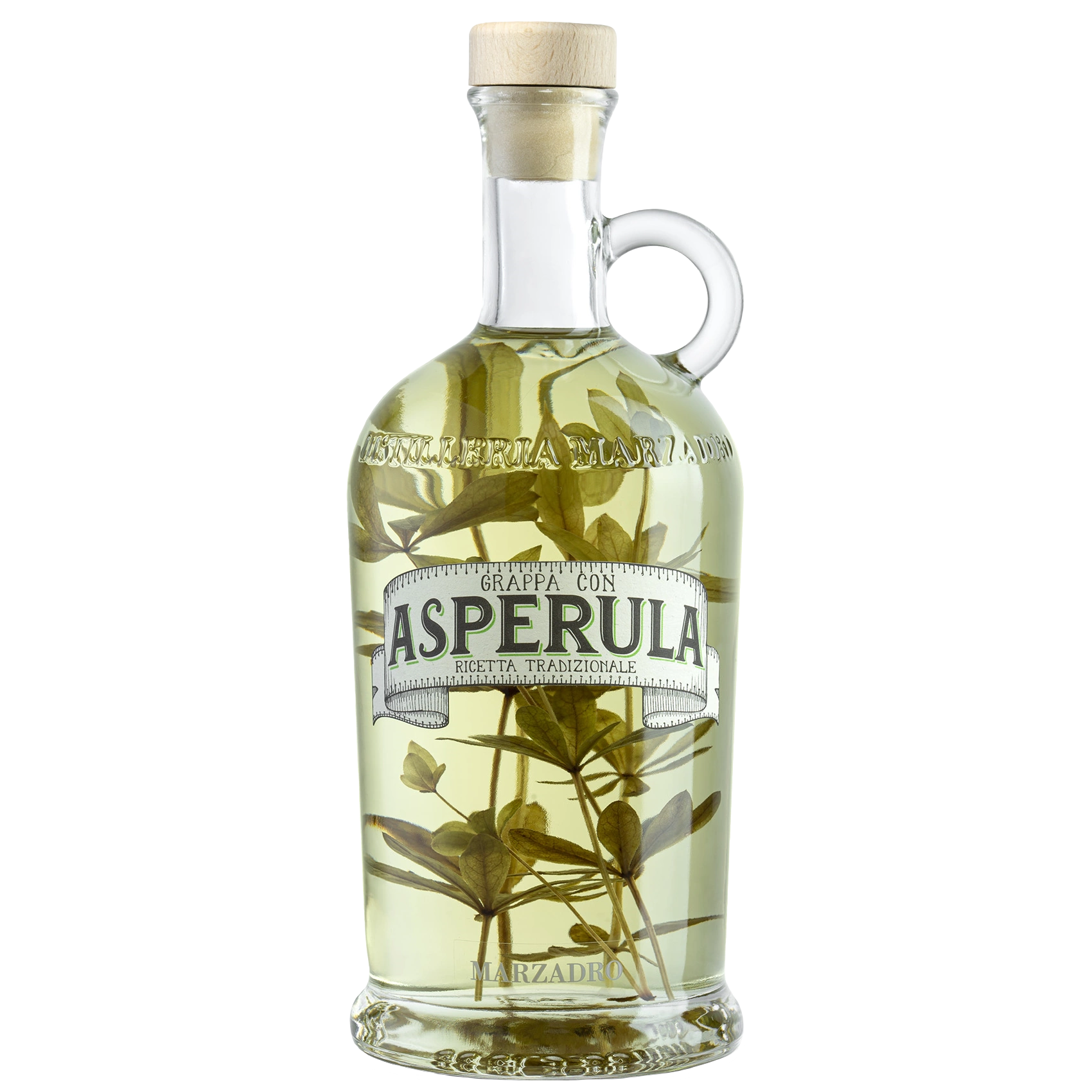 Marzadro Le Erbe Grappa con Asperula mit Waldmeister