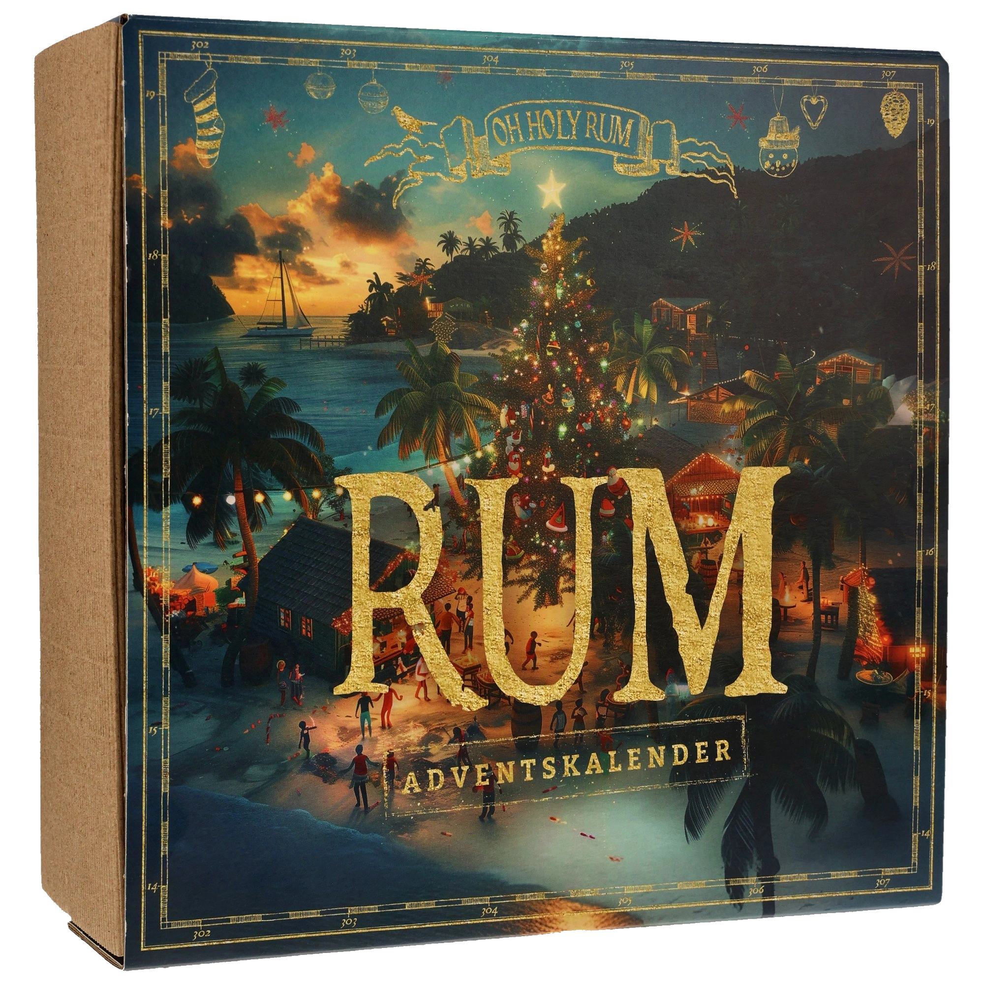 Rum Adventskalender 24x Miniatur-Flaschen