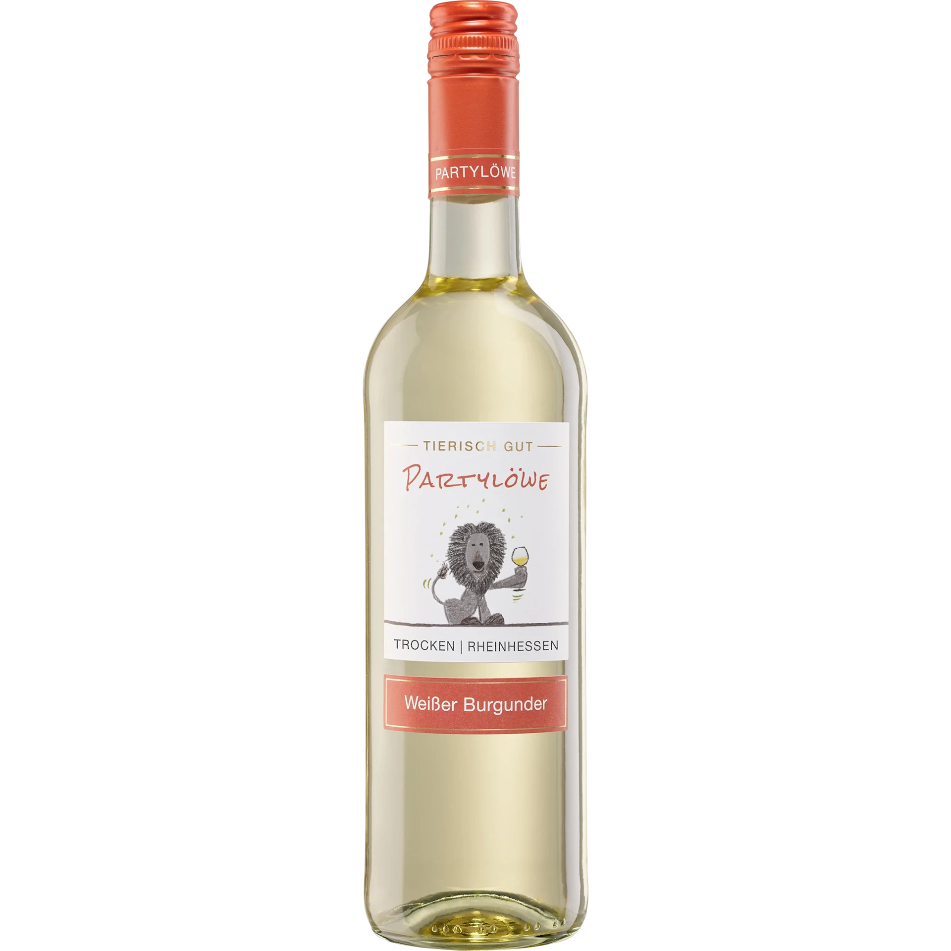 Moselland Tierisch gut - Partylöwe Weisser Burgunder QbA