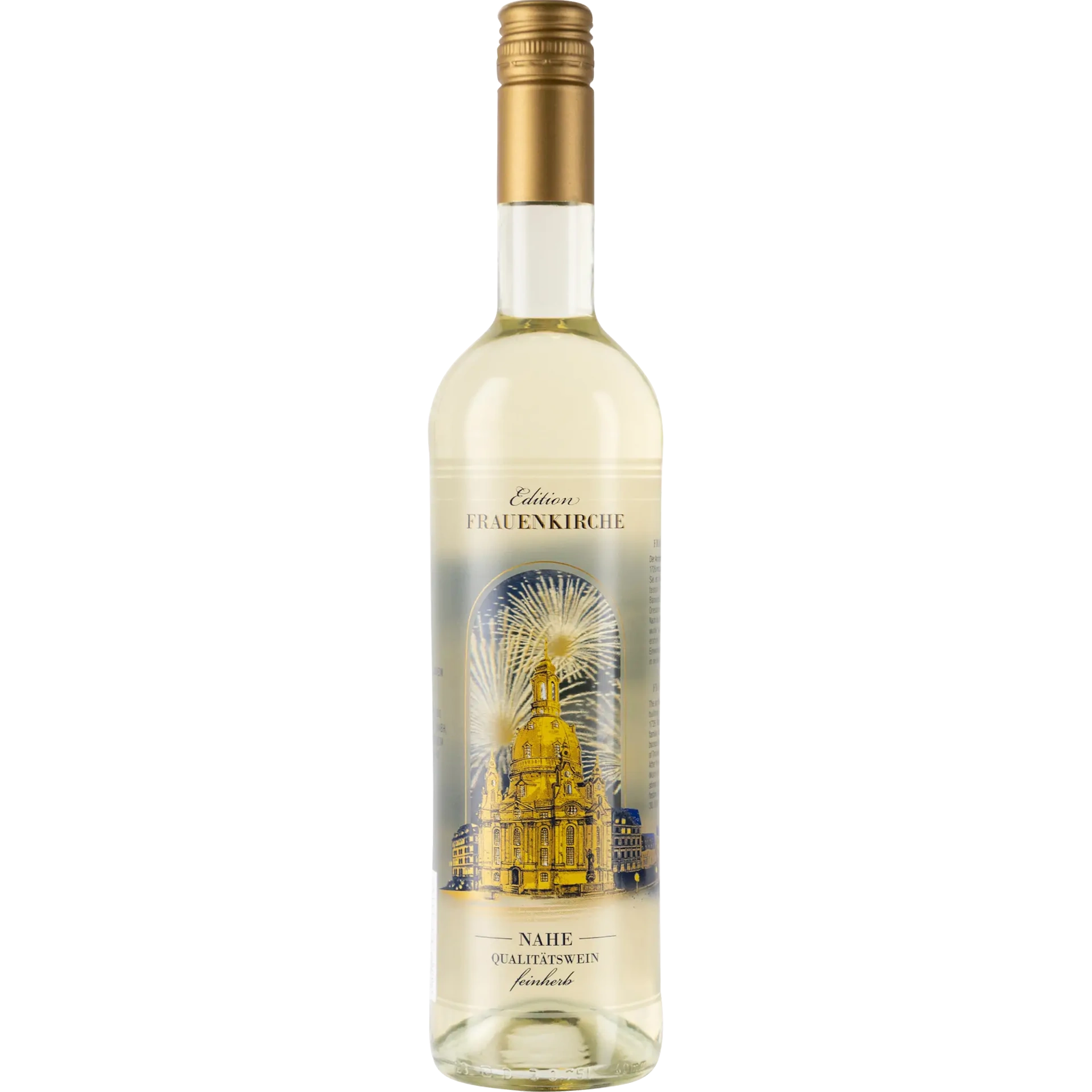 Moselland Nahetal Fensterbildflasche - Edition Frauenkirche Nahe Qualitätswein QbA