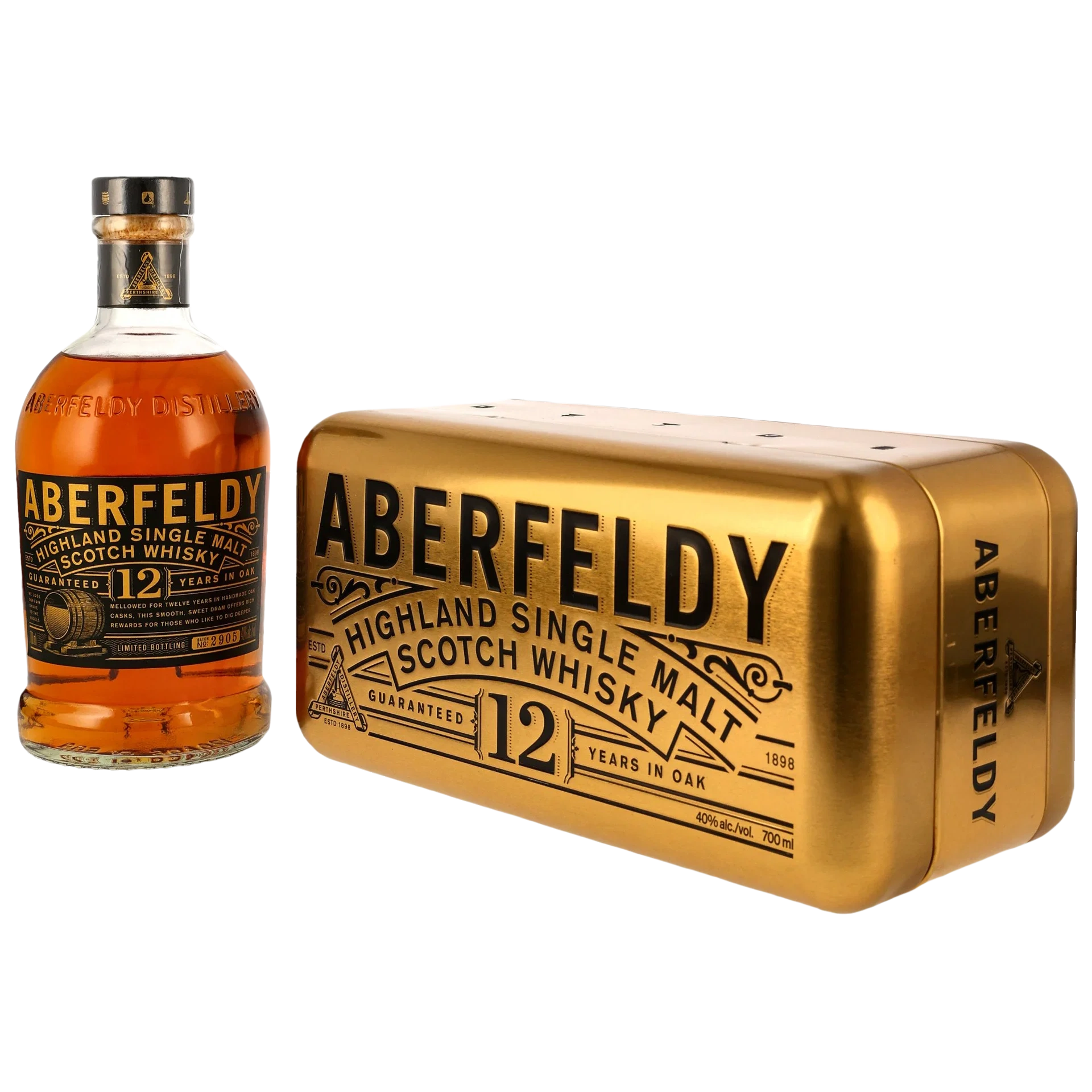 Aberfeldy 12 Jahre als Goldbarren