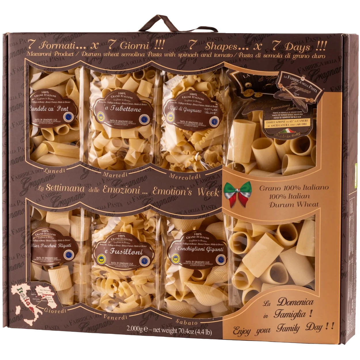 Pasta di Gragnano IGP 7 formati per 7 giorni (973)