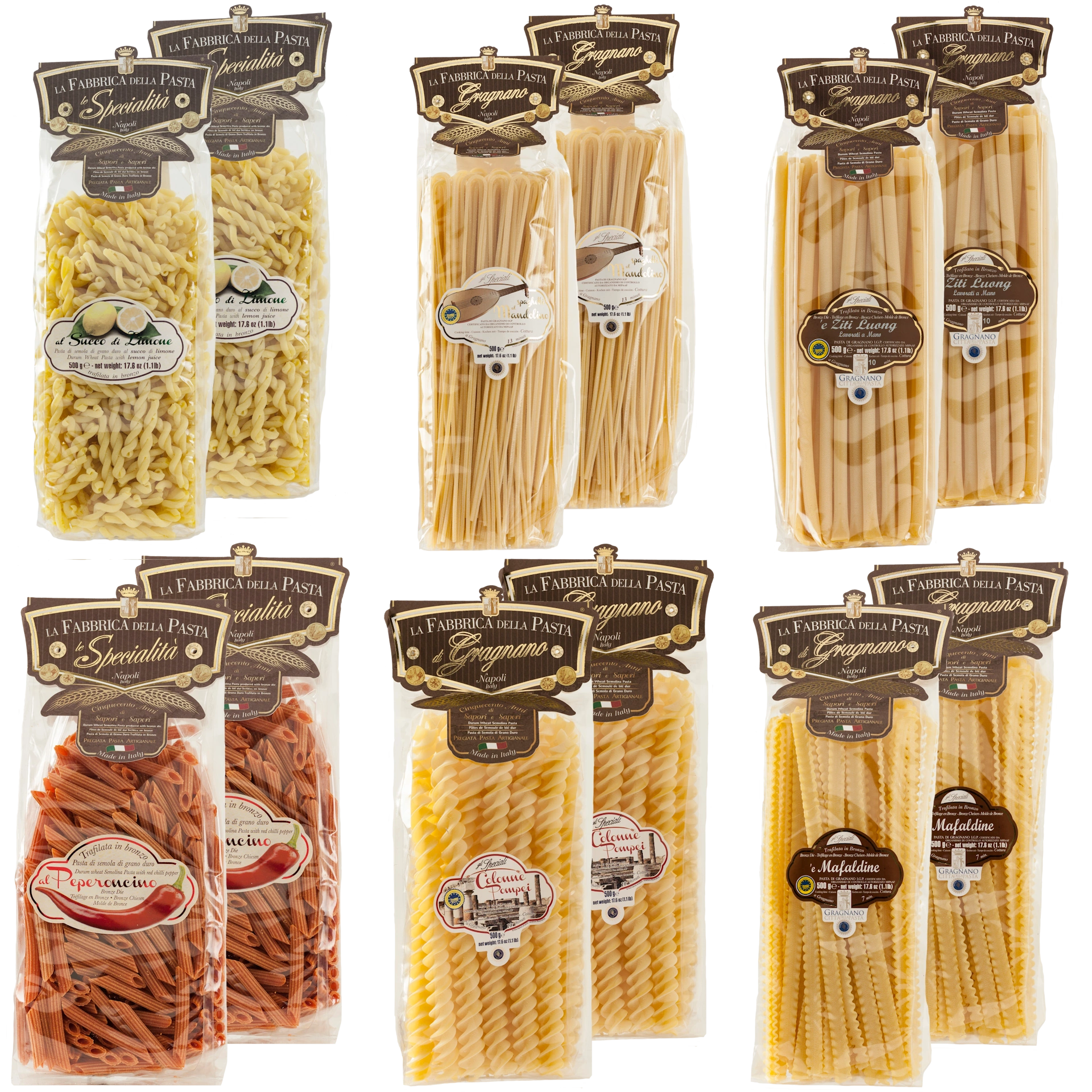 Pasta di Gragnano Probierpaket 'Monsterbox' Nudeln 6kg