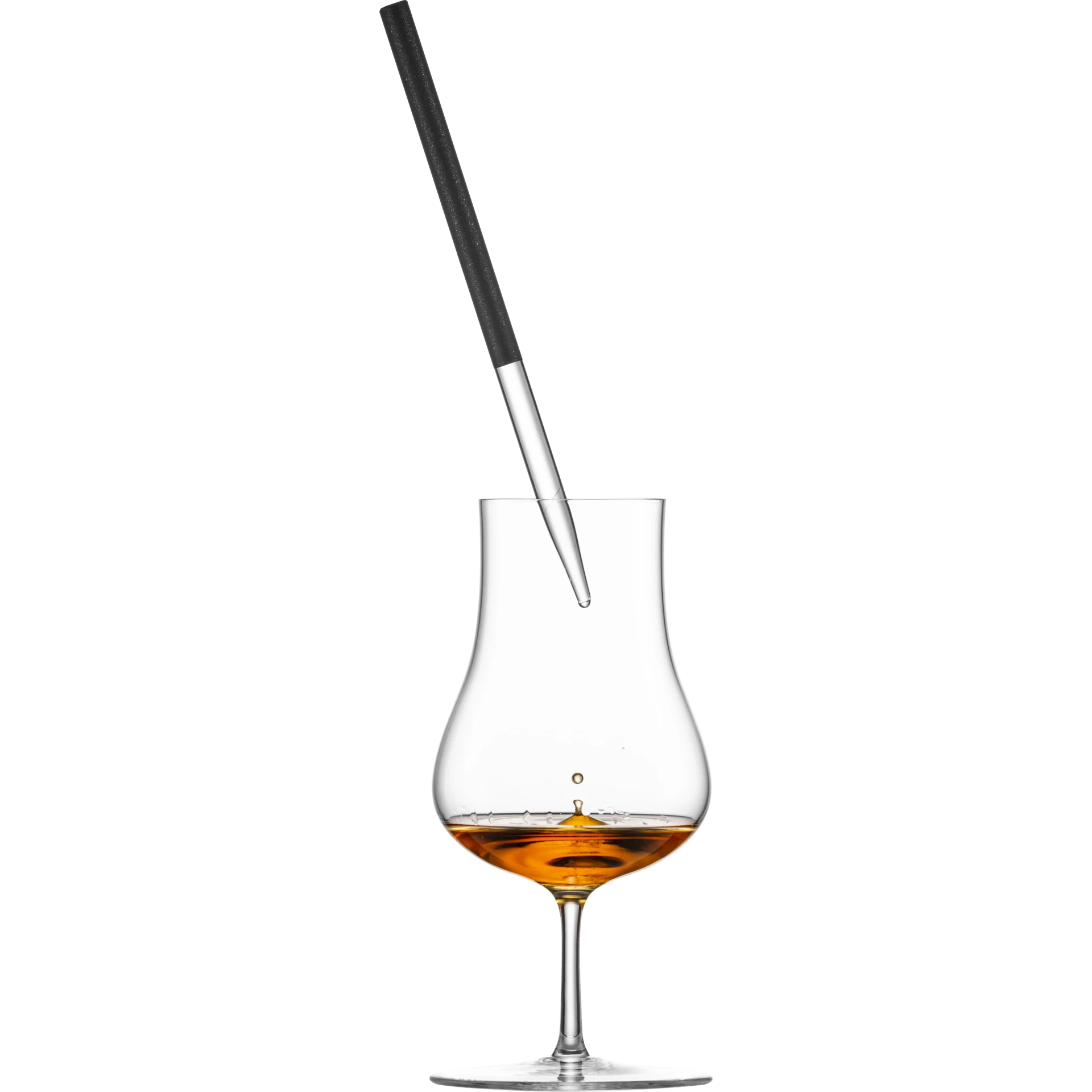 Eisch Whisky Pipette Gentleman schwarz im Geschenkkarton 999/4 im Einsatz