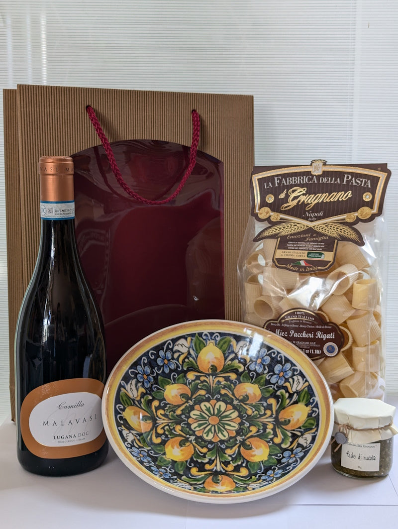 Wein Geschenkset "Pasta-Liebhaber" (4-teilig)