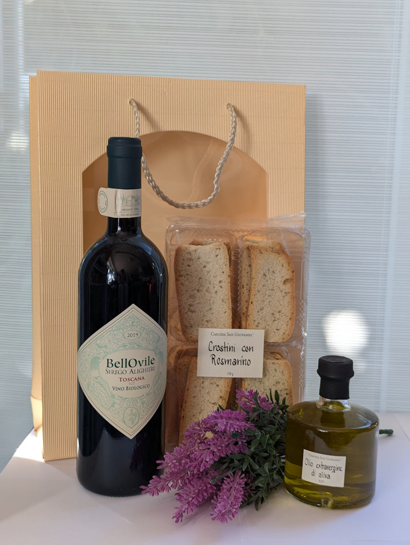 Wein Geschenkset "Toscana-Liebhaber" (3-teilig)