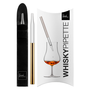 Eisch Whisky Pipette Gentleman gold im Geschenkkarton 999/2