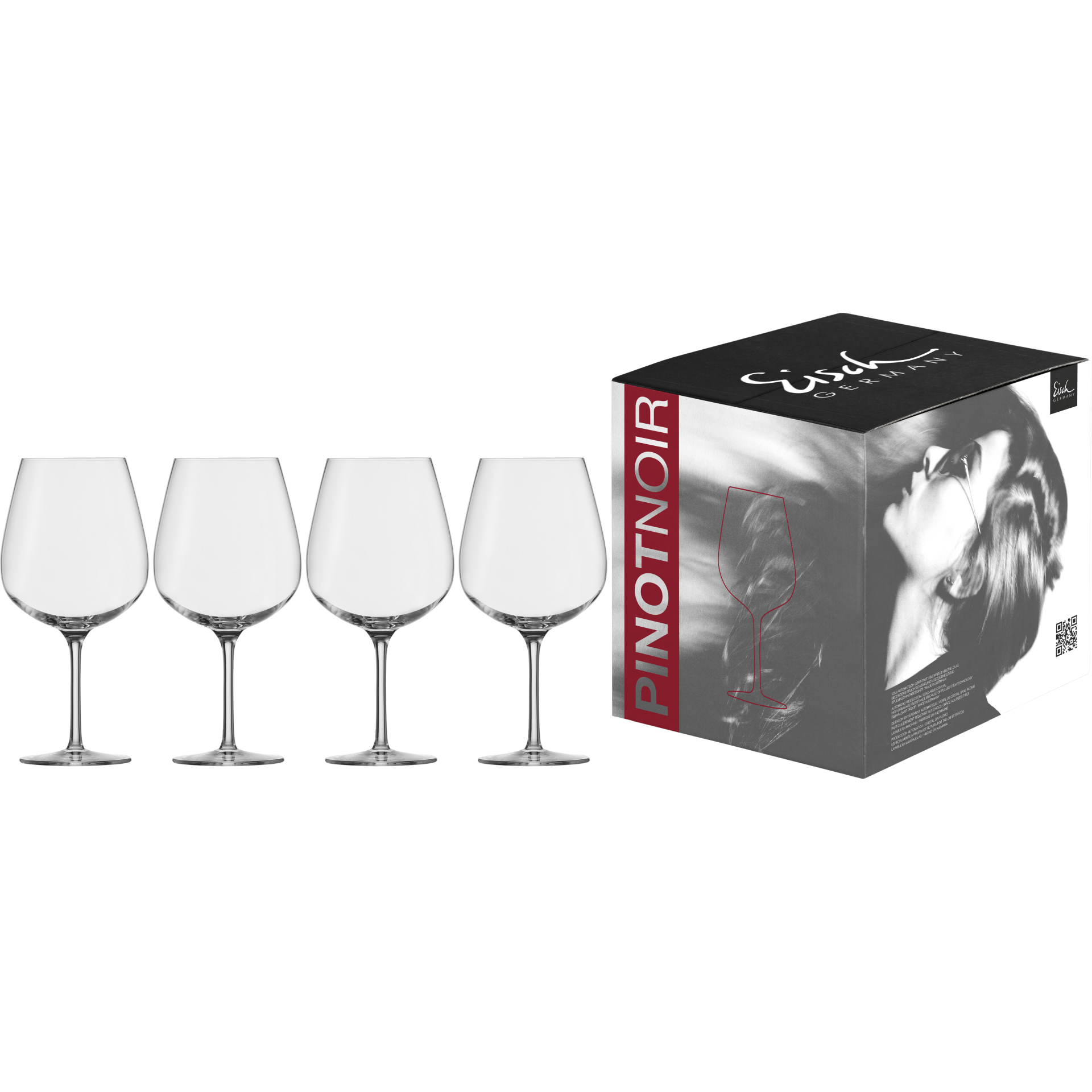 Eisch Pinot Noir Glas Vinezza - 4 Stück im Geschenkkarton 550/1