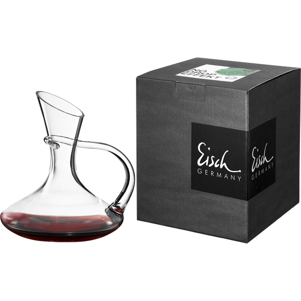 Eisch Dekantierkaraffe 0,75 l No Drop Effekt mit Henkel im Geschenkkarton 704/1,5