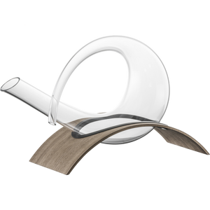 Eisch Dekantierkaraffe 0,75 l No Drop Effekt Posthorn auf Holzsockel Wood Edition 773/1.6